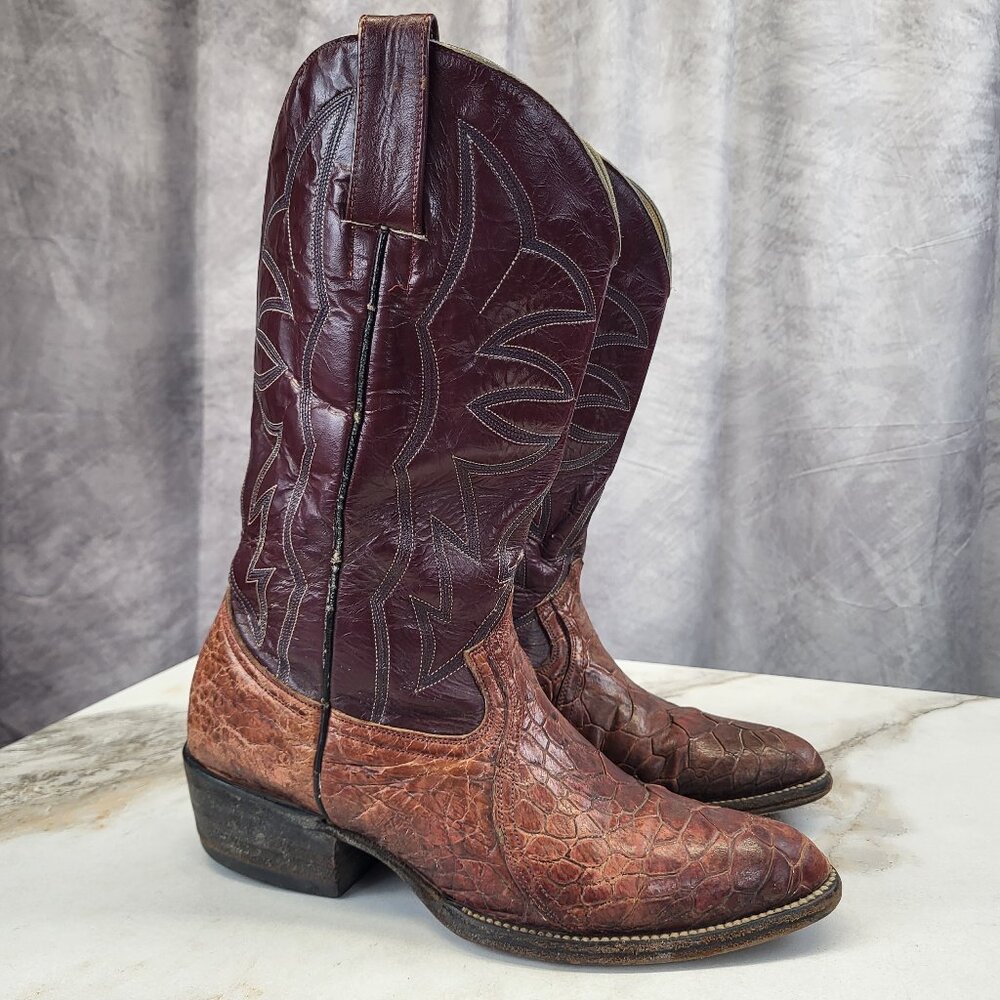 Unbranded Distressed Alligator Boots Needing to be rebuilt or repaired